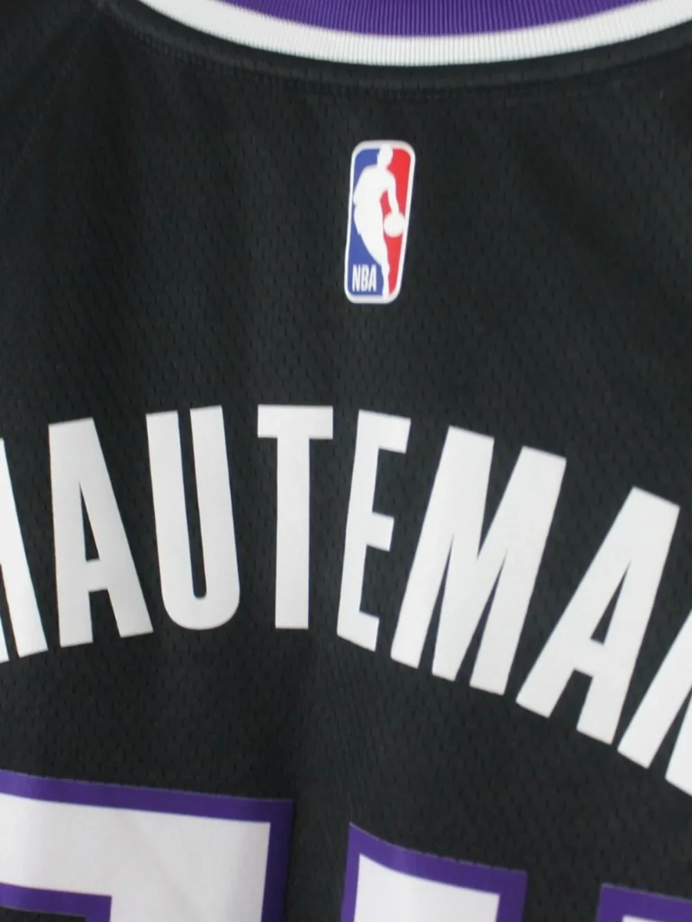 Nike Sacramento Kings #24 Hauteman Black Icon Edition NBA Jersey Men's Size 48 L